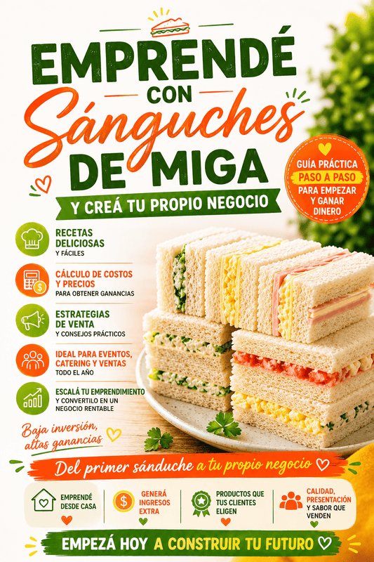 Emprendé con Sanguchitos de Miga y Creá un Negocio Rentable
